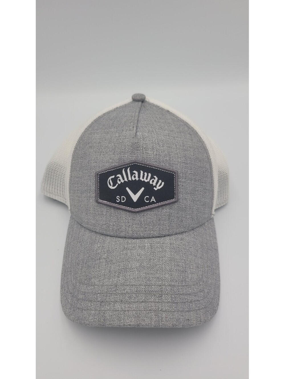 Callaway Men's Gray and White Mesh Back Baseball Cap